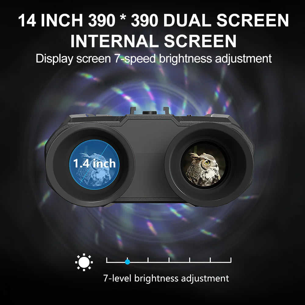 Night Vision Binoculars 3D HD 1080P Infrared Digital Hunting Telescop
