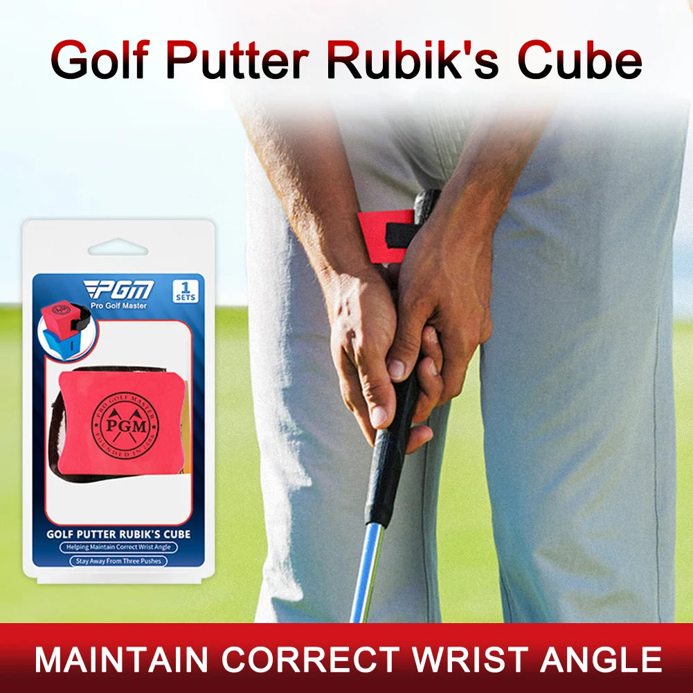 Golf Putter Cube Golf Putting Trainer Assistant Stabilizing Wrist Holder