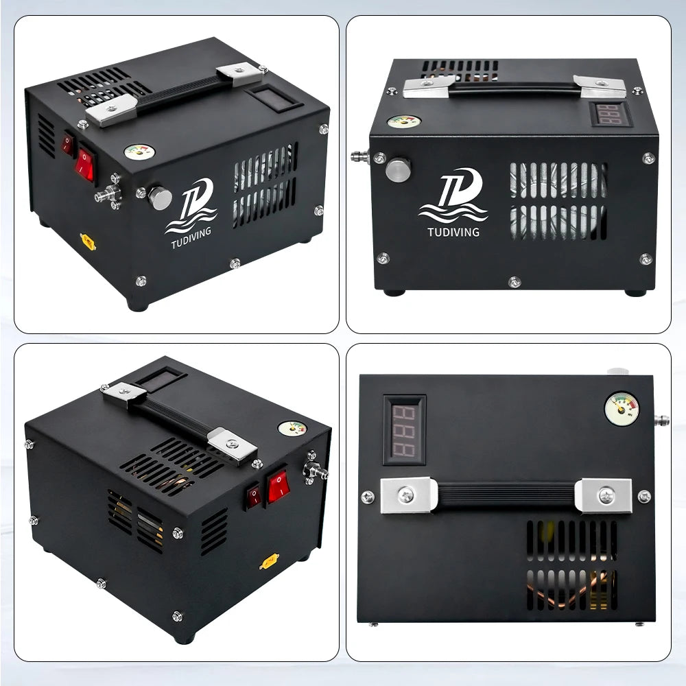 4500Psi 300Bar Portable PCP Air Compressor High Pressure Car Pump with 12V Power Adap