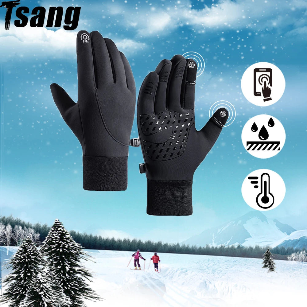 Winter Warm Cycling Gloves Skiing Windproof Gloves