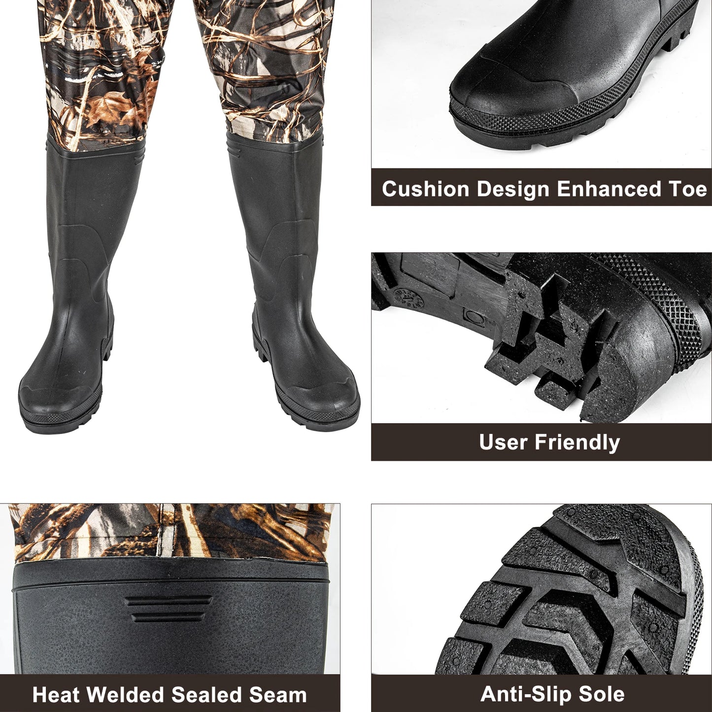 Waders Men with Boots for Fishing Hunting Well