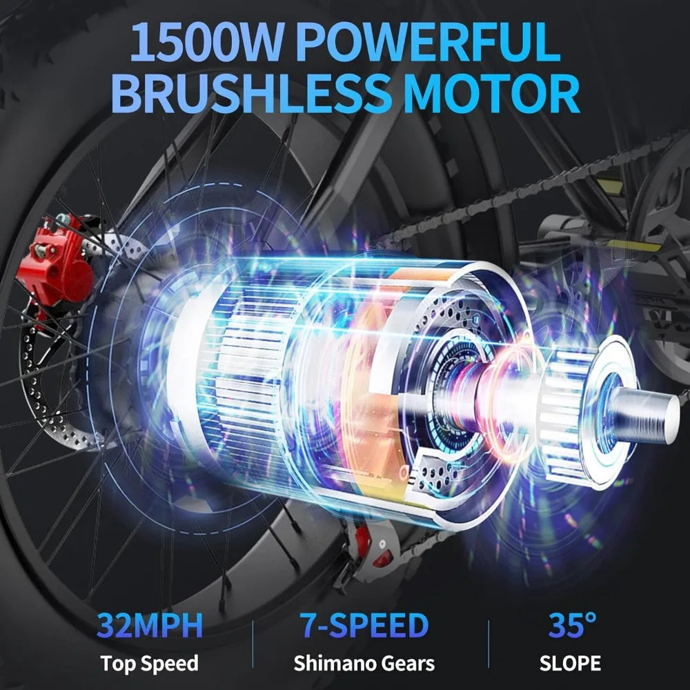 Electric Bike for Adults,30MPH,48V 20AH,Battery