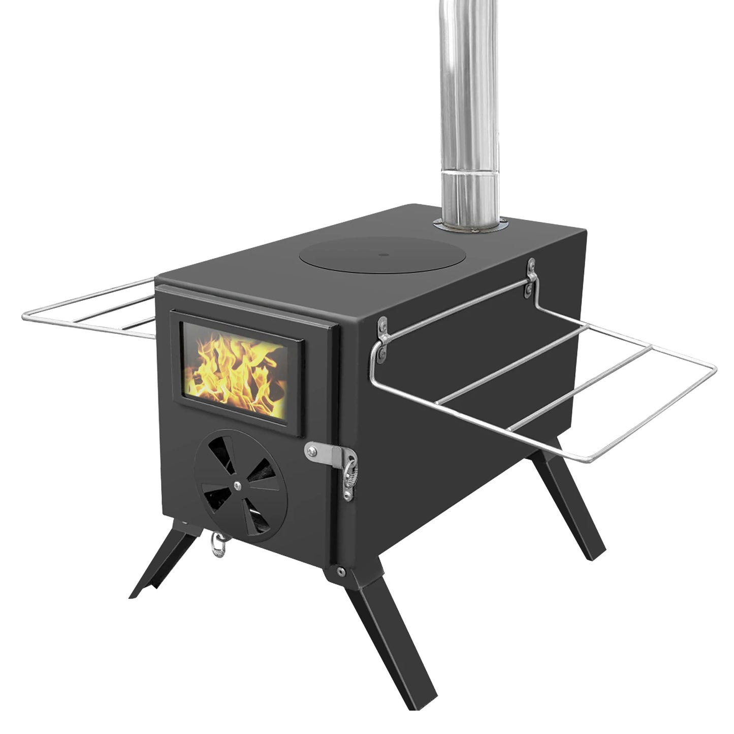 Winter Tent Fire Wood Heater Outdoor Brazier Camping Wood Stove Portable