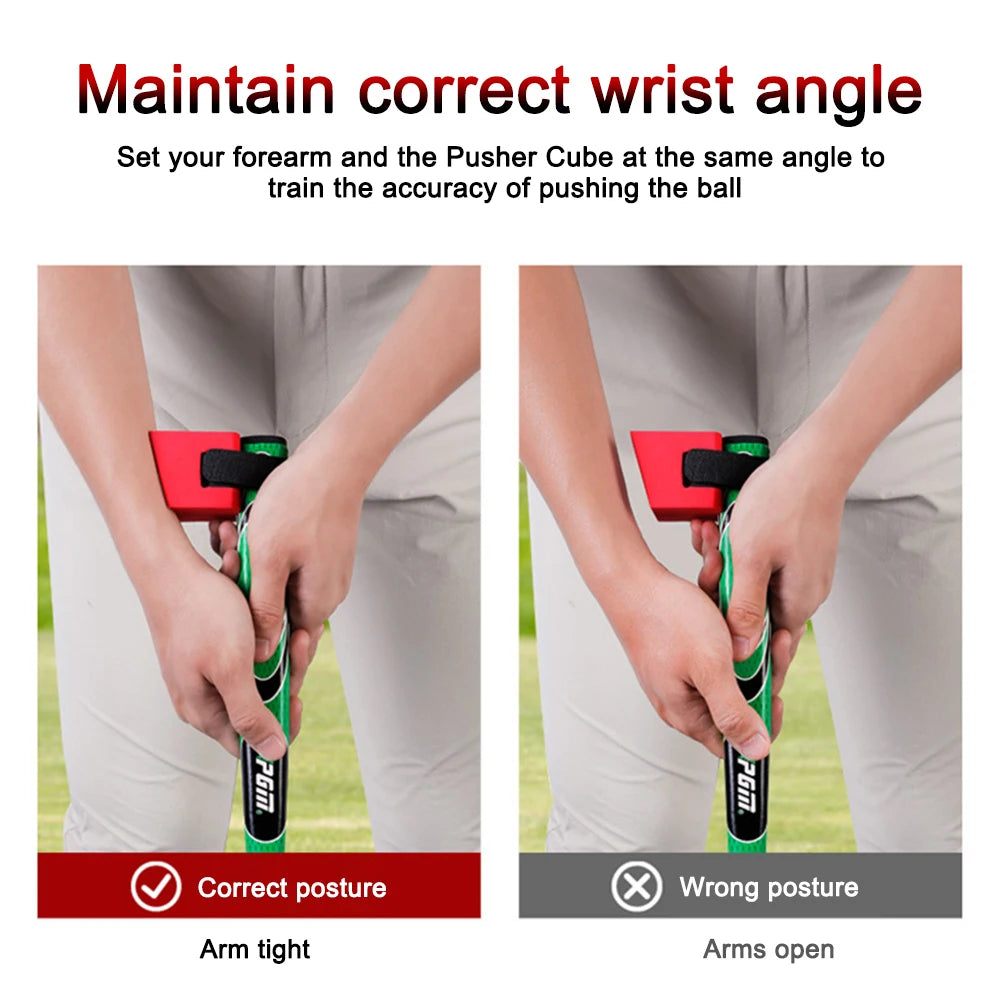 Golf Putter Cube Golf Putting Trainer Assistant Stabilizing Wrist Holder