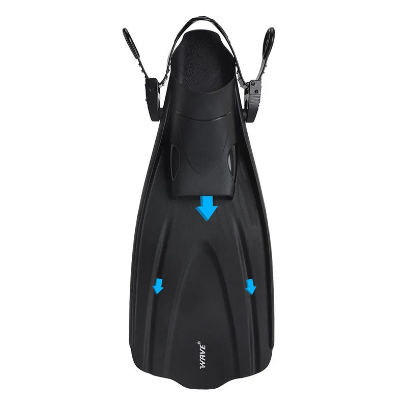 Adjustable Short Adult Snorkel Foot Swimming Flippers