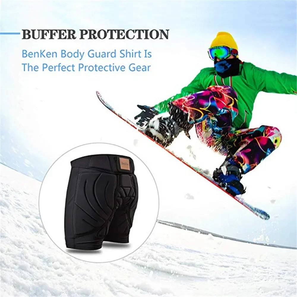 Skating Ski Butt Pads Snowboarding Impact Shorts Hip Protecto