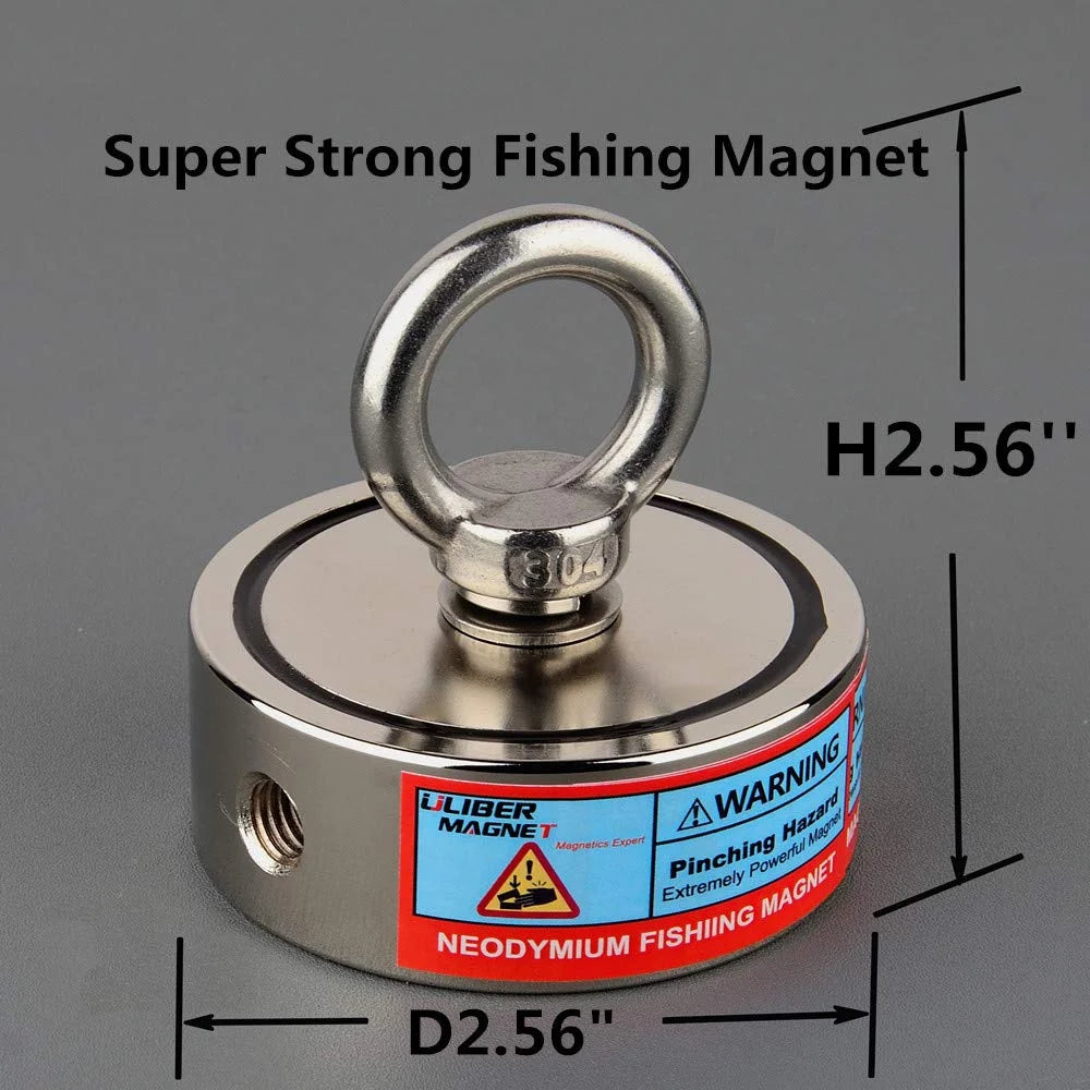 Double Sided 300-500KG Magnet Fishing Kit