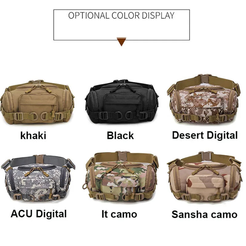 Oulylan Men Tactitcal Bag Camping Waist Chest Molle Bags