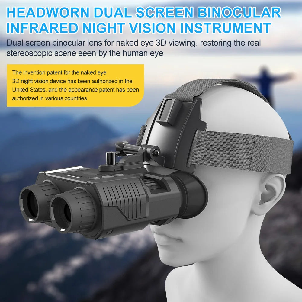 Night Vision Binoculars 3D HD 1080P Infrared Digital Hunting Telescop