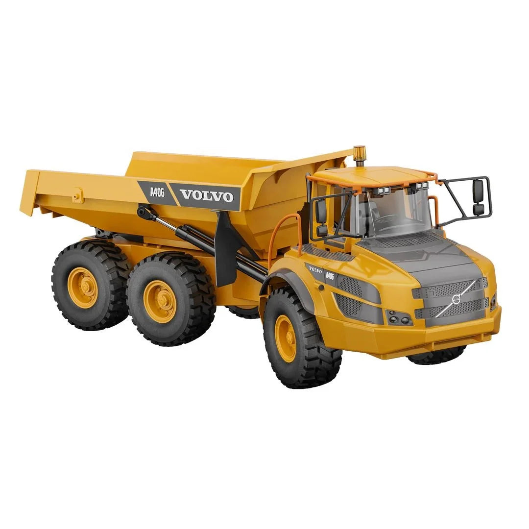 Double E Articulated Hauler Dump Truck E591-003 2.4G 1/20 6x6 Metal Self-Discharging Dump Truck Engineering Model Car