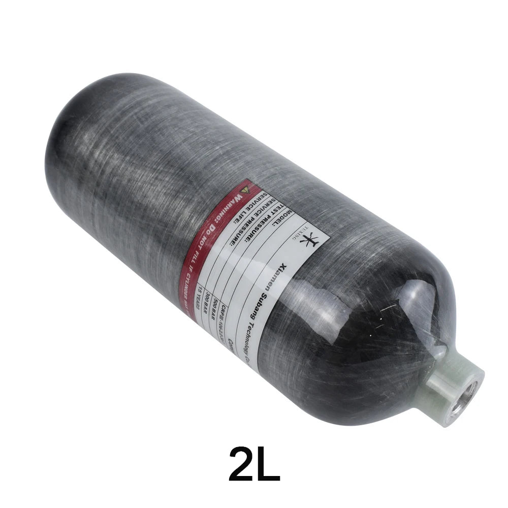 Mini Diving Tank 4500Psi 300Bar Carbon Fiber Cylinder Scuba High Pressure Air Tanks for Firefighting M18*1.5