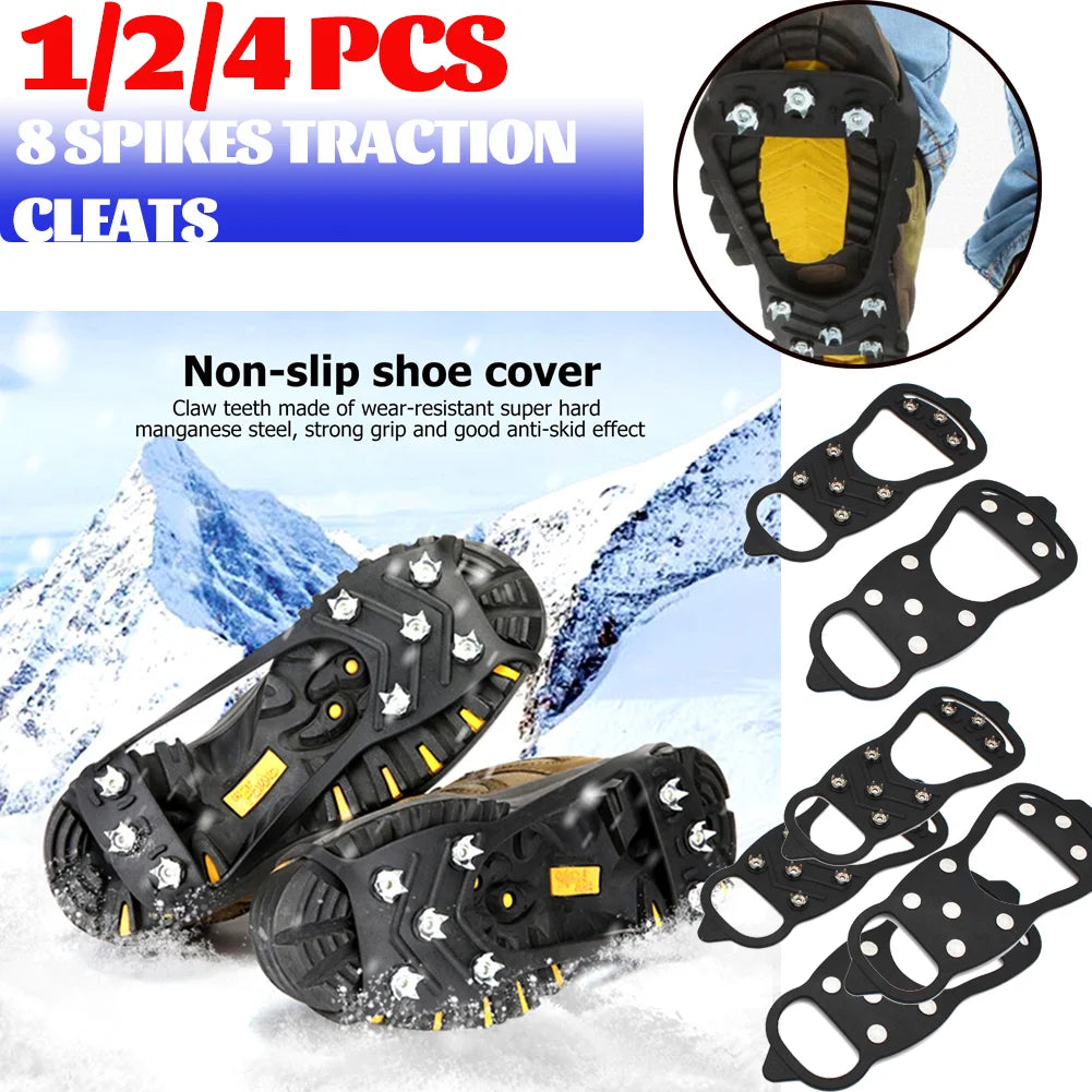 8-Stud Snow Ice Claw Anti Slip Climbing