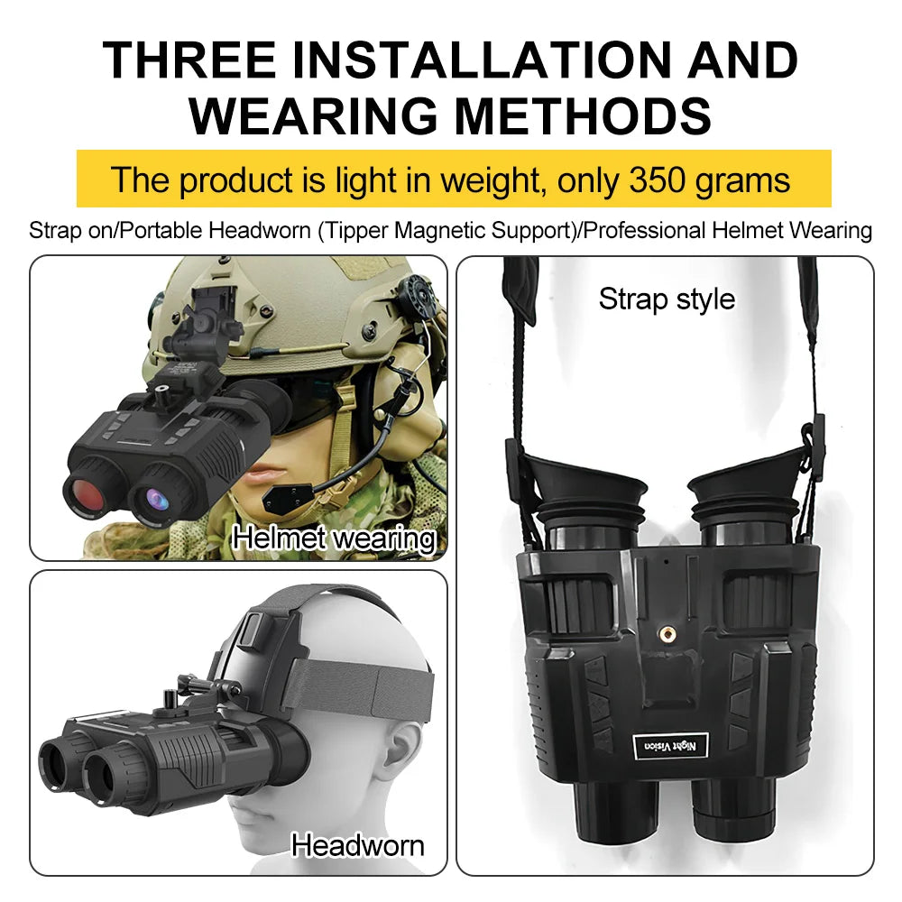 Night Vision Binoculars 3D HD 1080P Infrared Digital Hunting Telescop