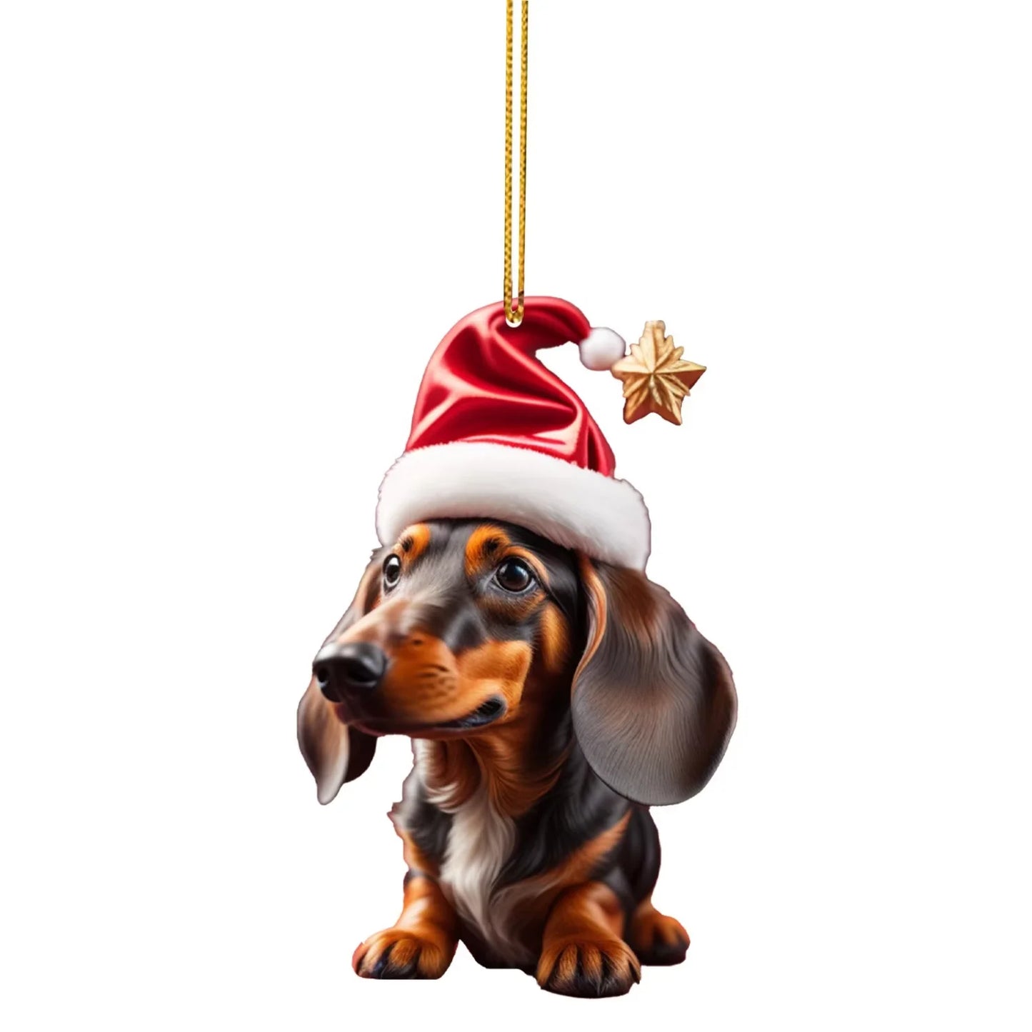Christmas Tree Decoration Car Interior Dog