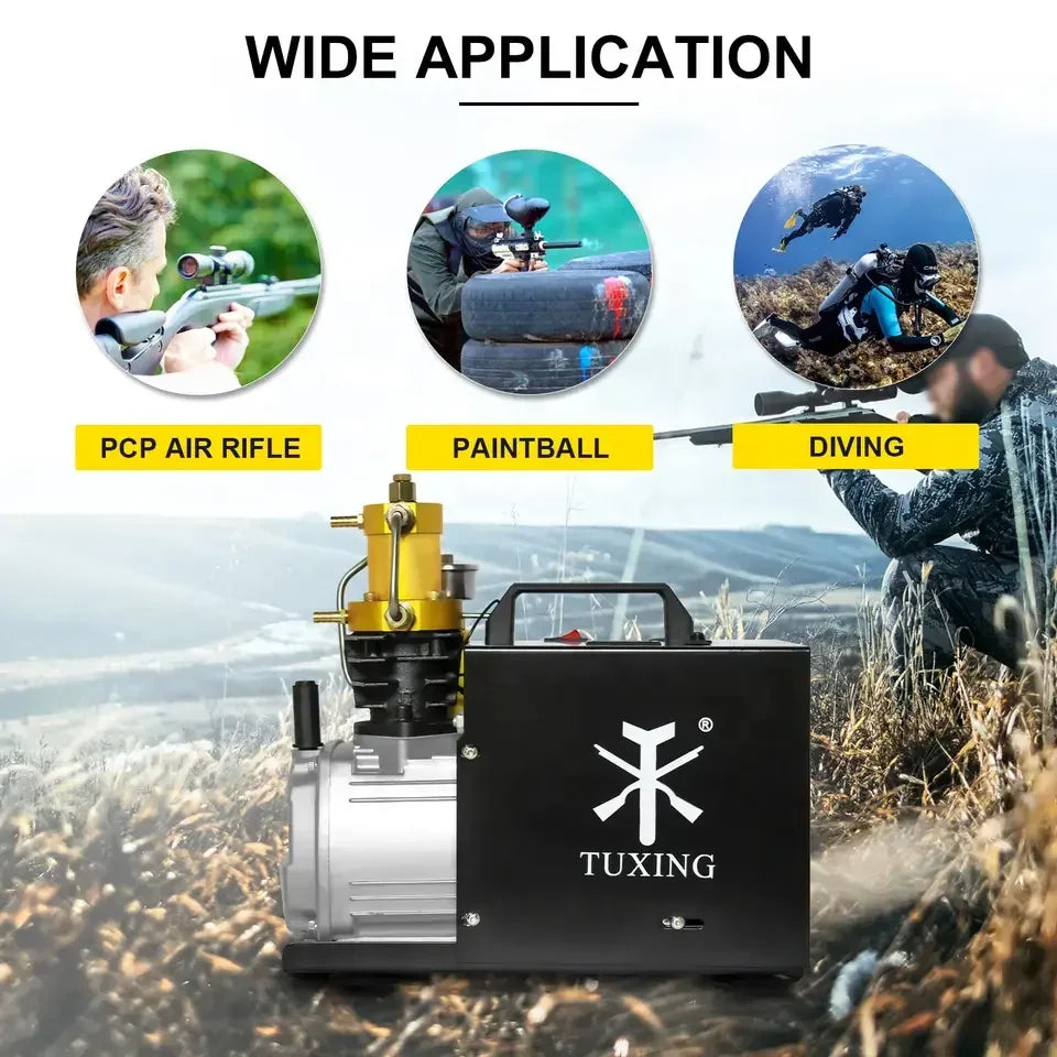 300Bar 1800W PCP Air Compressor 4500PSI Electric High Pressure