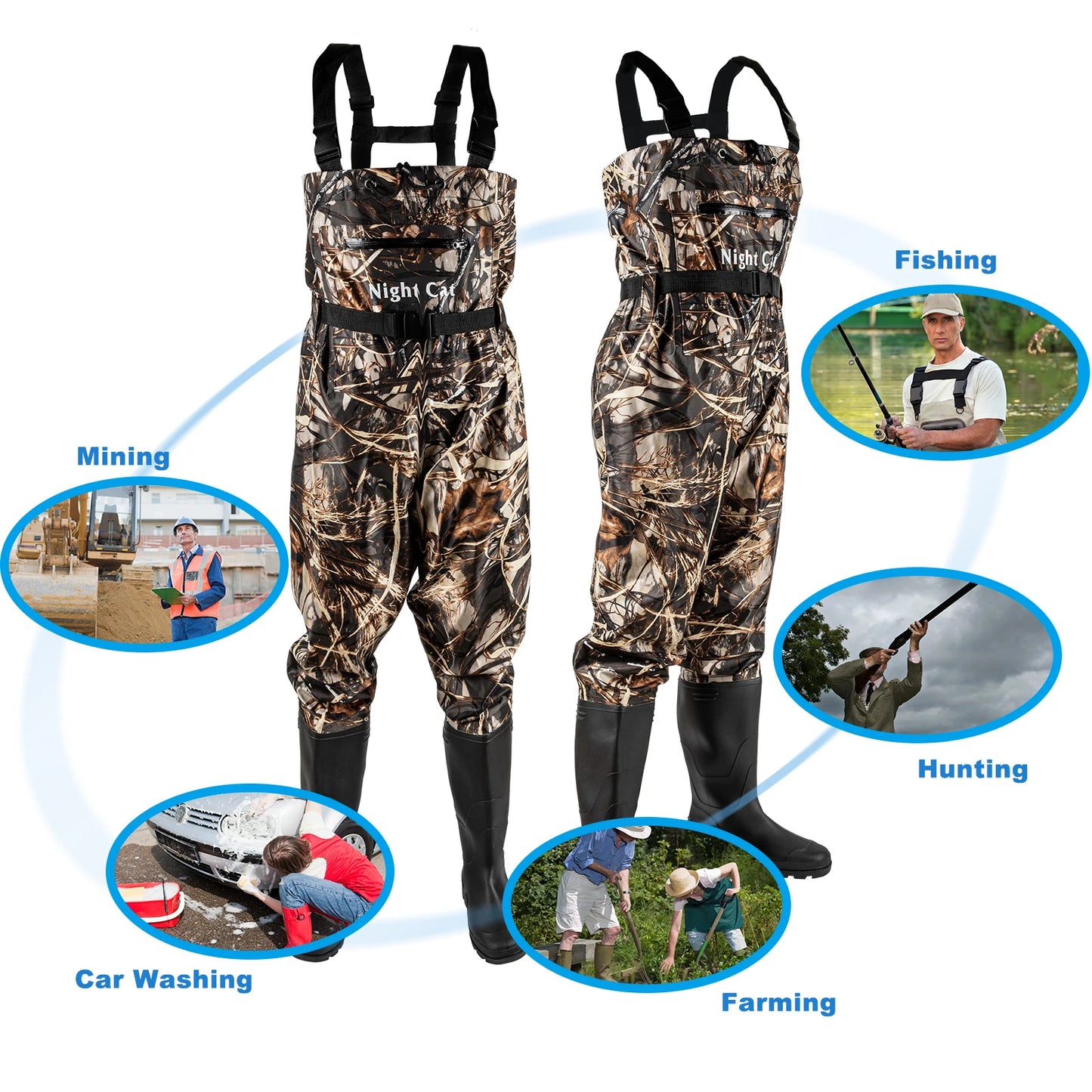 Waders Men with Boots for Fishing Hunting Well