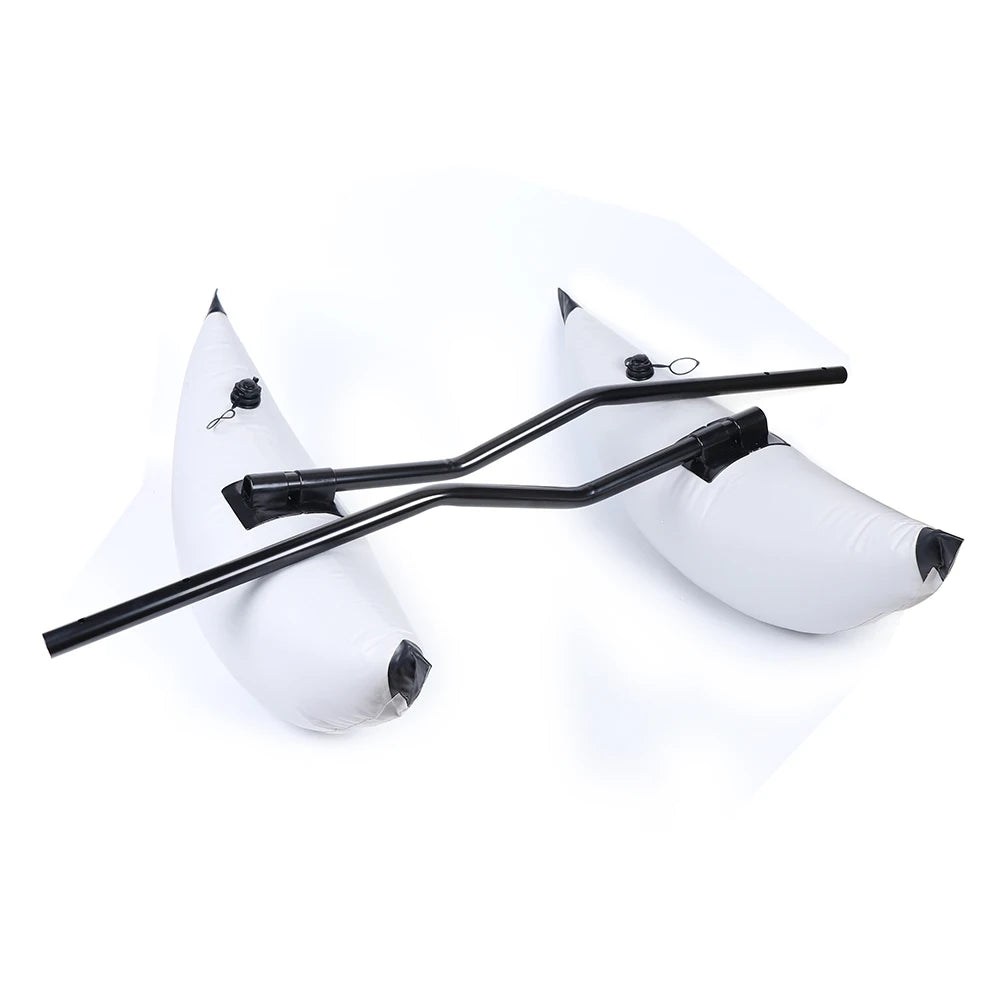 2pcs Inflatable Boat Water Buoyant Float Premium PVC Outrigger Canoe