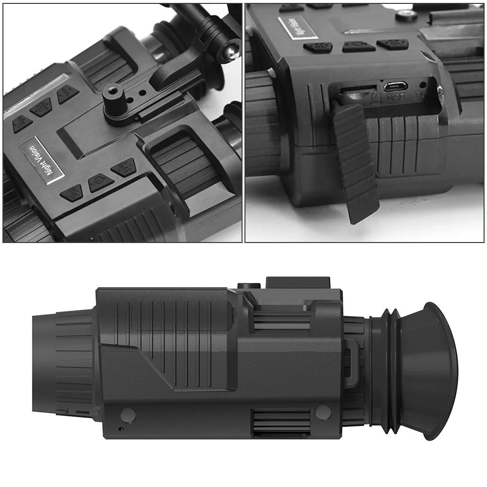 Night Vision Binoculars 3D HD 1080P Infrared Digital Hunting Telescop