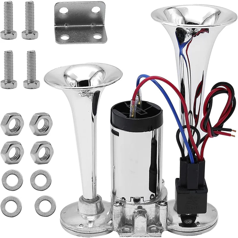AAZRZRZ 12V Boat air horn, 600DB double horn Super loud