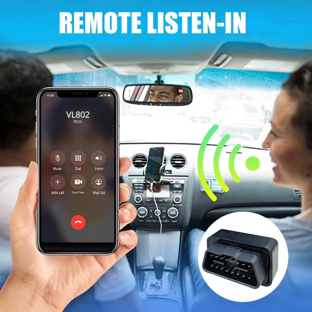 4G Mini OBD GPS Tracker 12V-24V Car Anti-Theft Alarm
