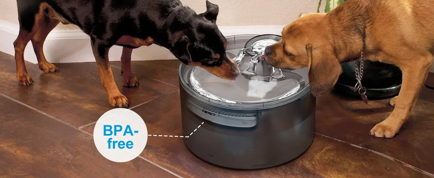 NPET Dog Water Fountain, 2 Gallon