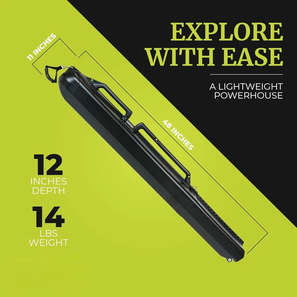 Skiing Bag Ski Case - Protective Travel Case for Two Pairs of Alpine Skis