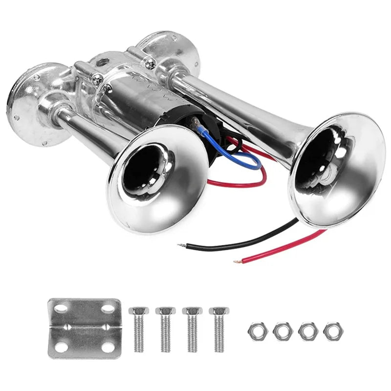AAZRZRZ 12V Boat air horn, 600DB double horn Super loud
