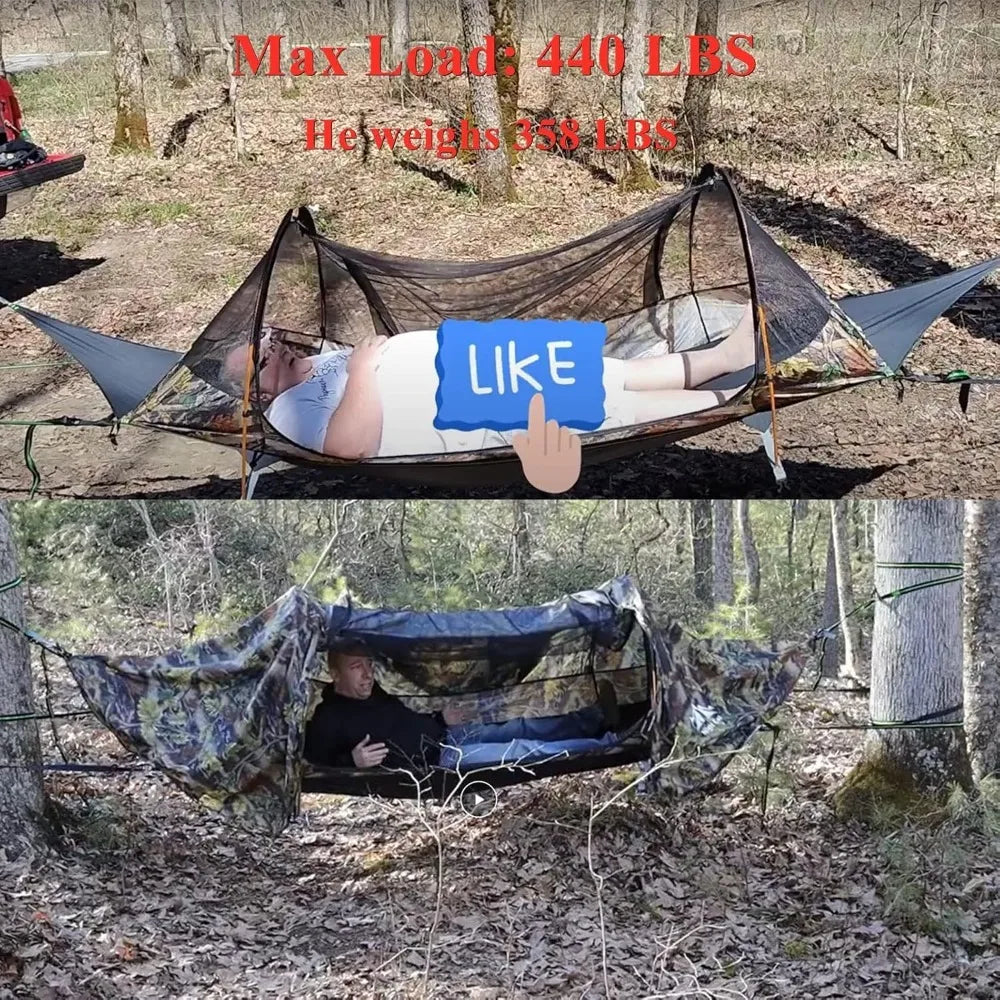Flat Lay Hammock Tent with Mosquito Net