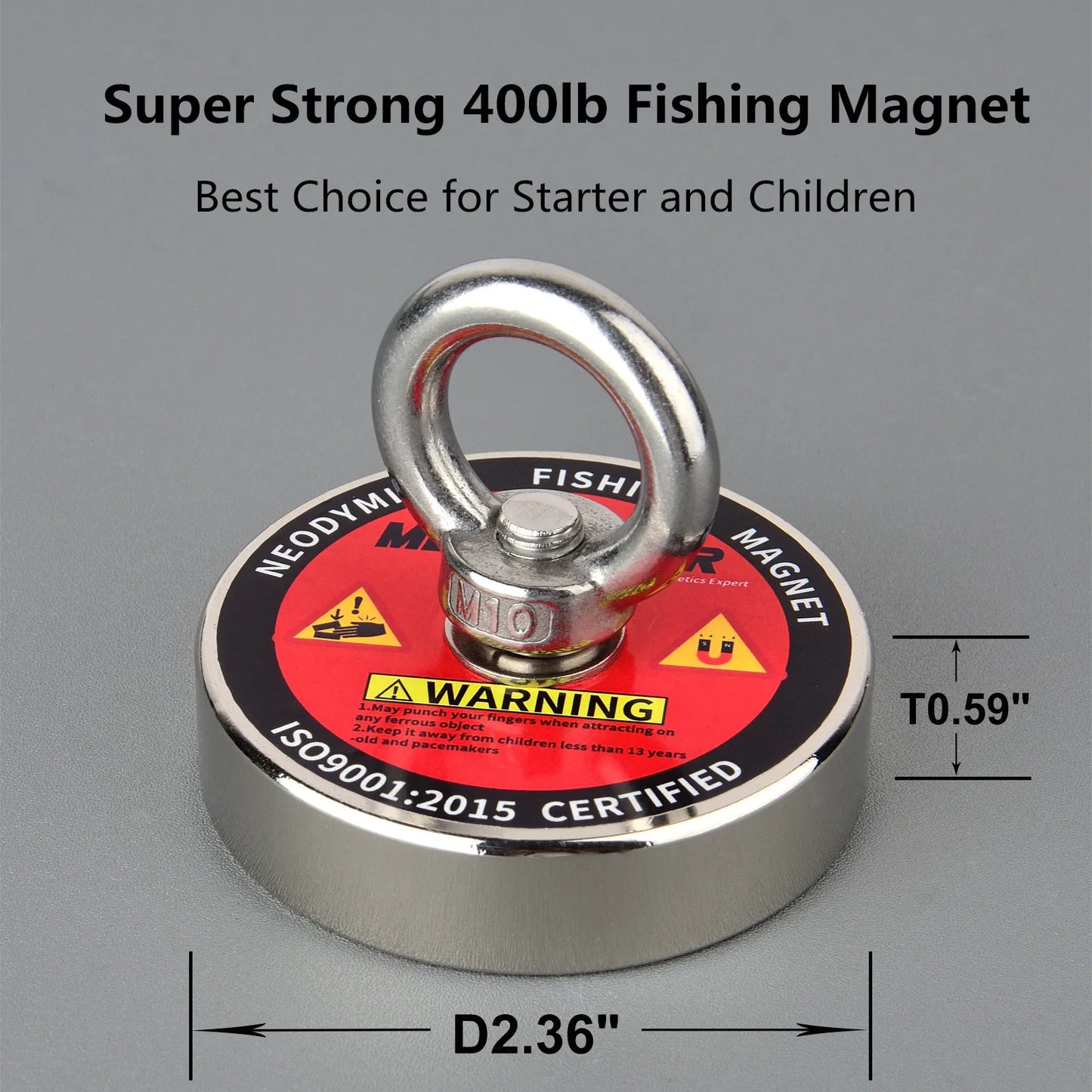 New Strong Retrieval Magnet Kit 400lb Grappling Hook