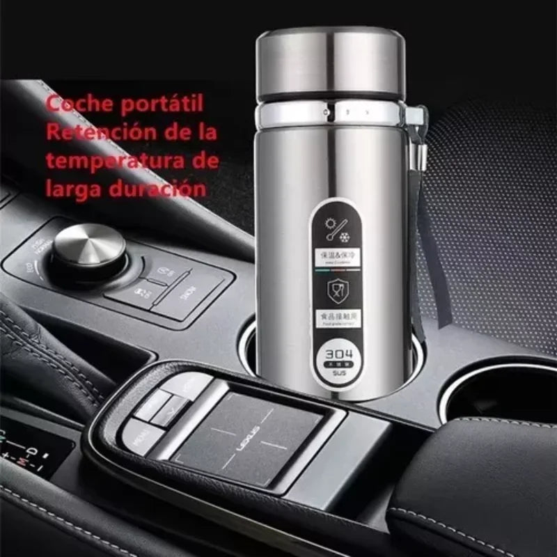 Intelligent stainless steel digital thermos bottle