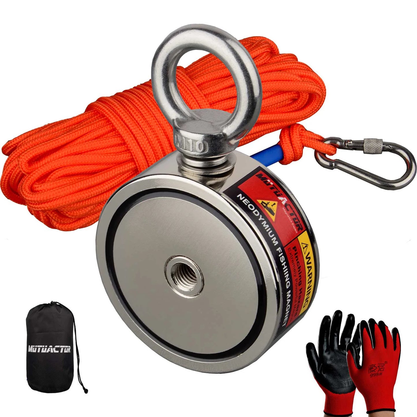 Double Sided 300-500KG Magnet Fishing Kit