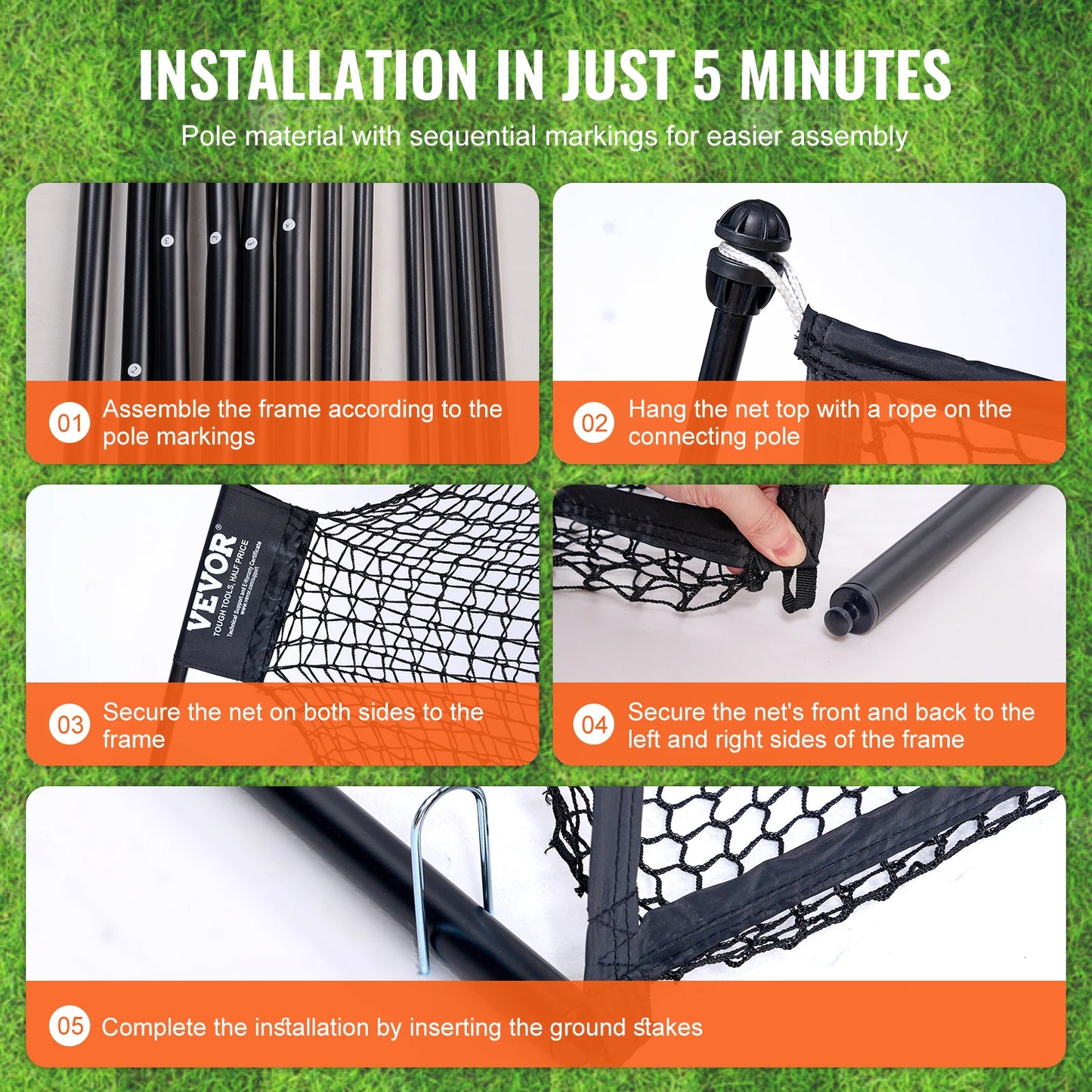 Golf Practice Hitting Net, Huge 10.8x7ft Golf Net,