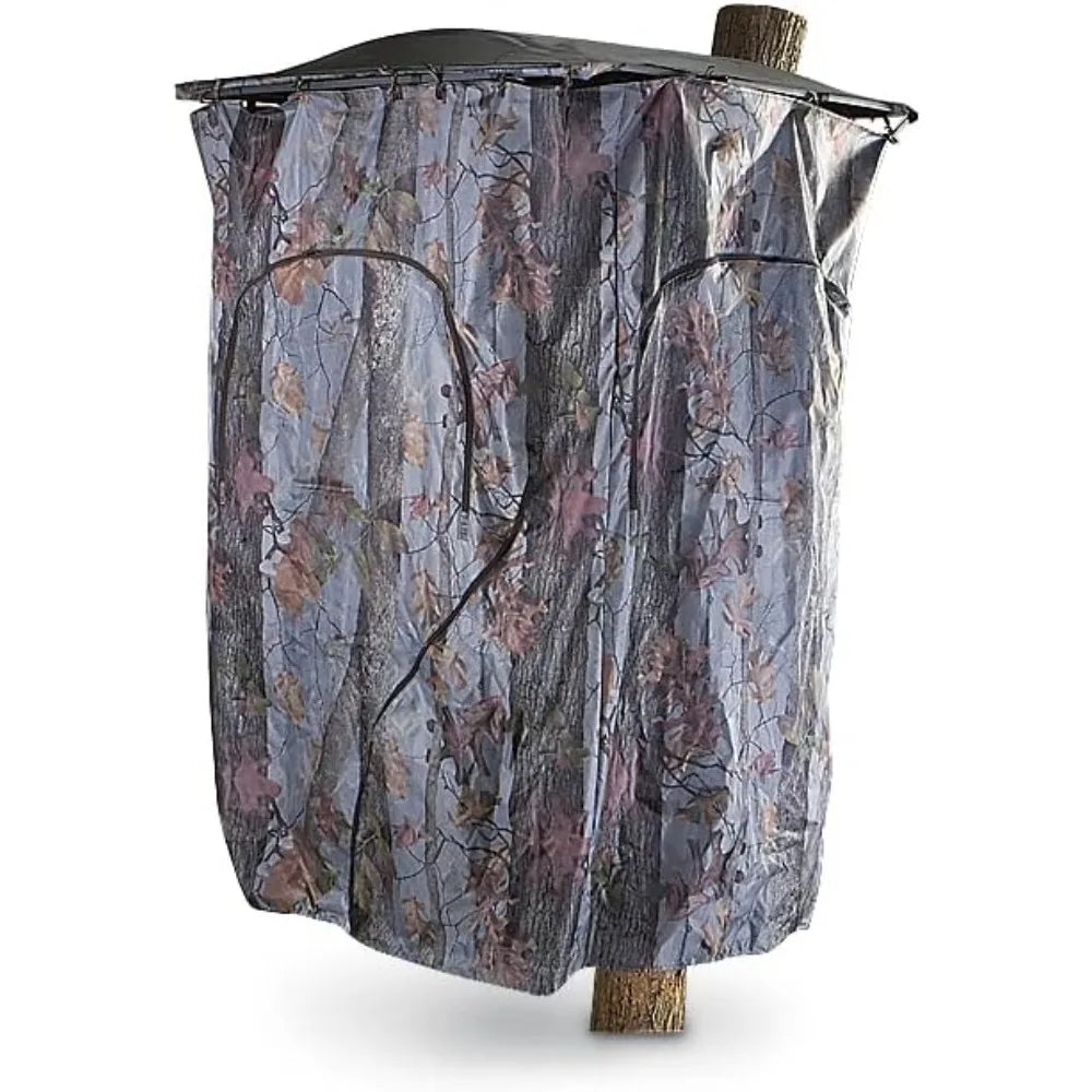 Universal Tree Stand Blind Kit for Hunting, Elevated Deer Blinds, Camo