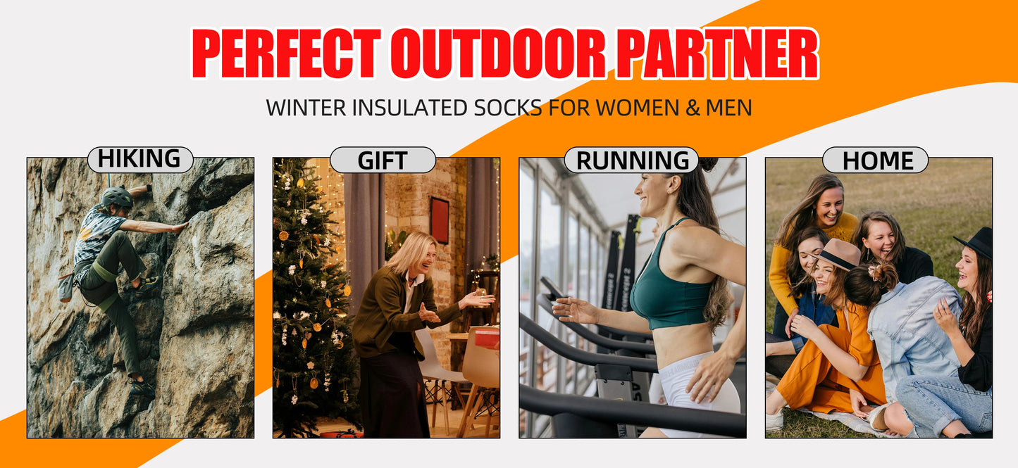 3 Pairs of Wool Warm Winter Socks Hiking Socks