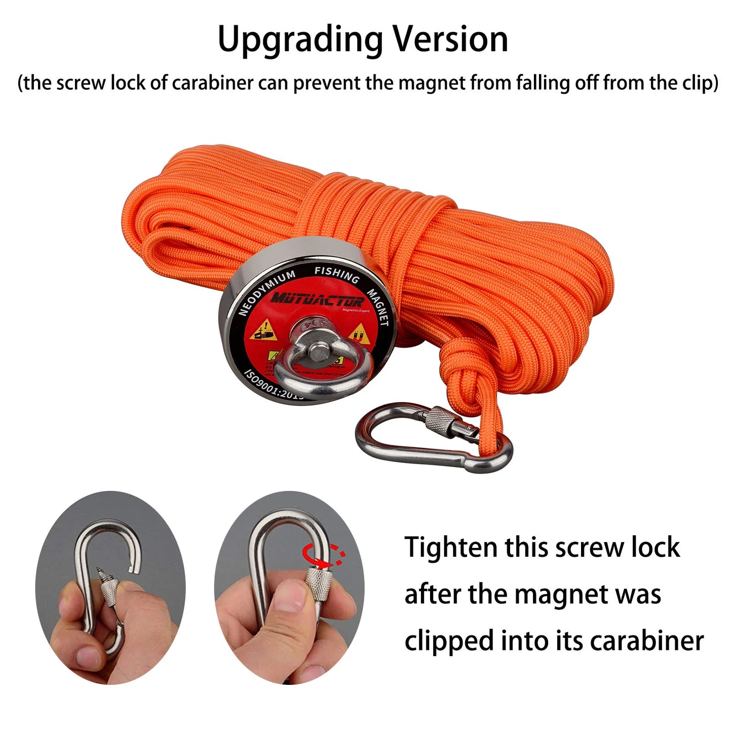 New Strong Retrieval Magnet Kit 400lb Grappling Hook