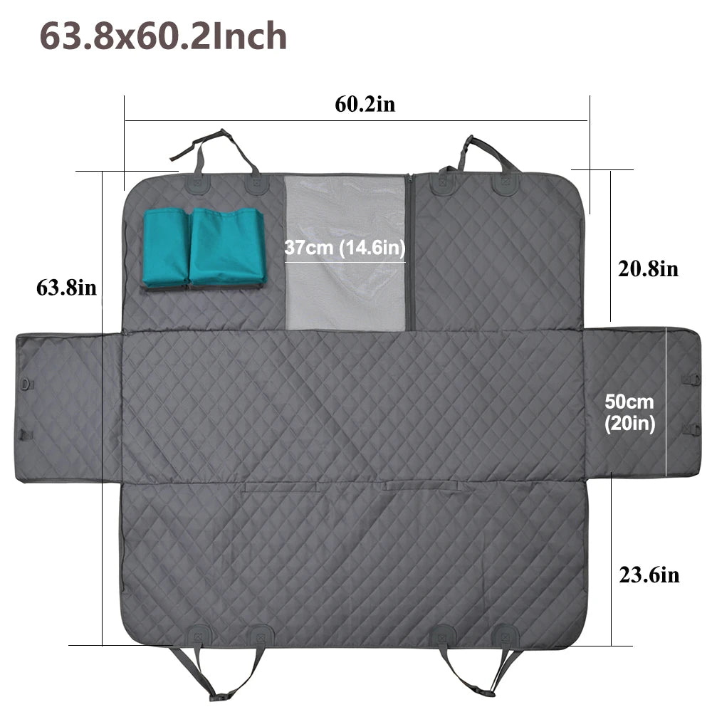 PETRAVEL Dog Car Seat Cover Waterproof Pet Travel Dog Carrier