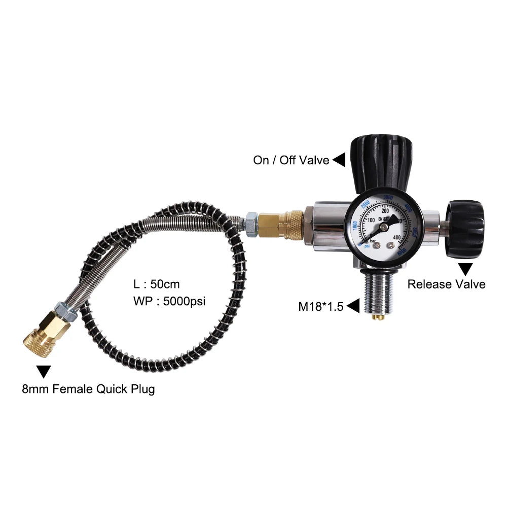 TUXING 4500Psi 300Bar 6.8L Carbon Fiber Cylinder High Pressure Air Tank