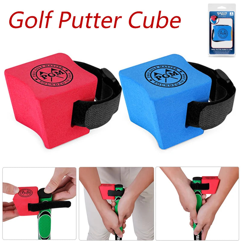 Golf Putter Cube Golf Putting Trainer Assistant Stabilizing Wrist Holder