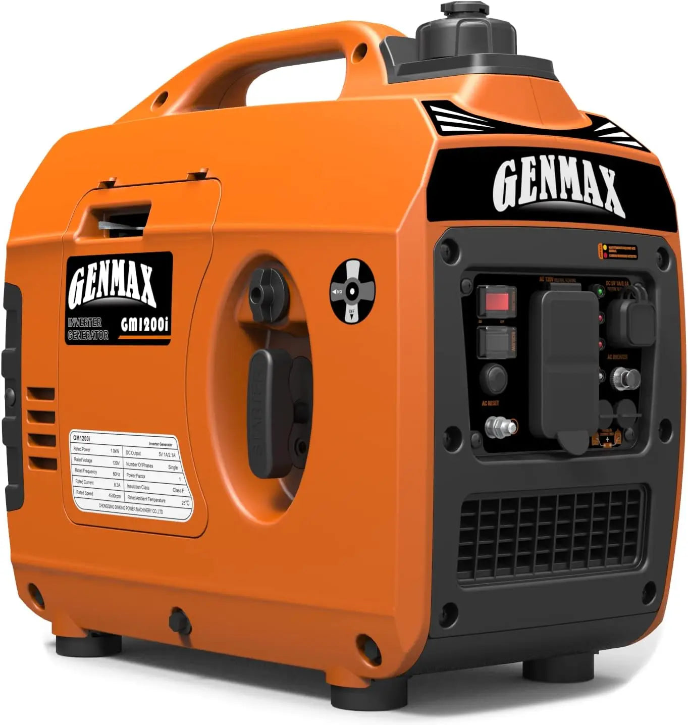 Portable Generator 1200W Ultra-Quiet Gas Engine
