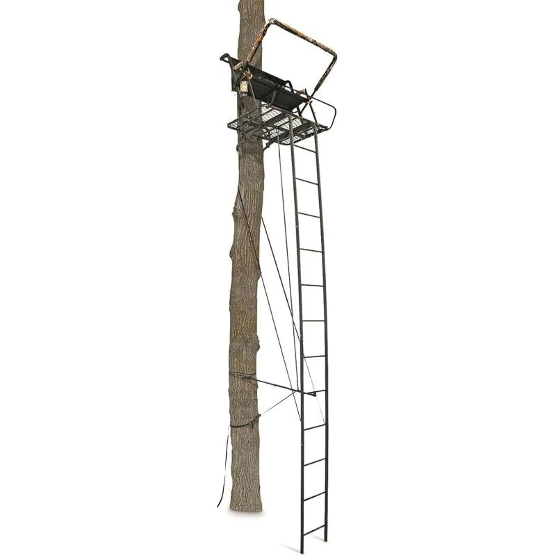 XTL 20 Foot Tall Climbing Safety System 2 Person Seat Deer Hunting Ladder