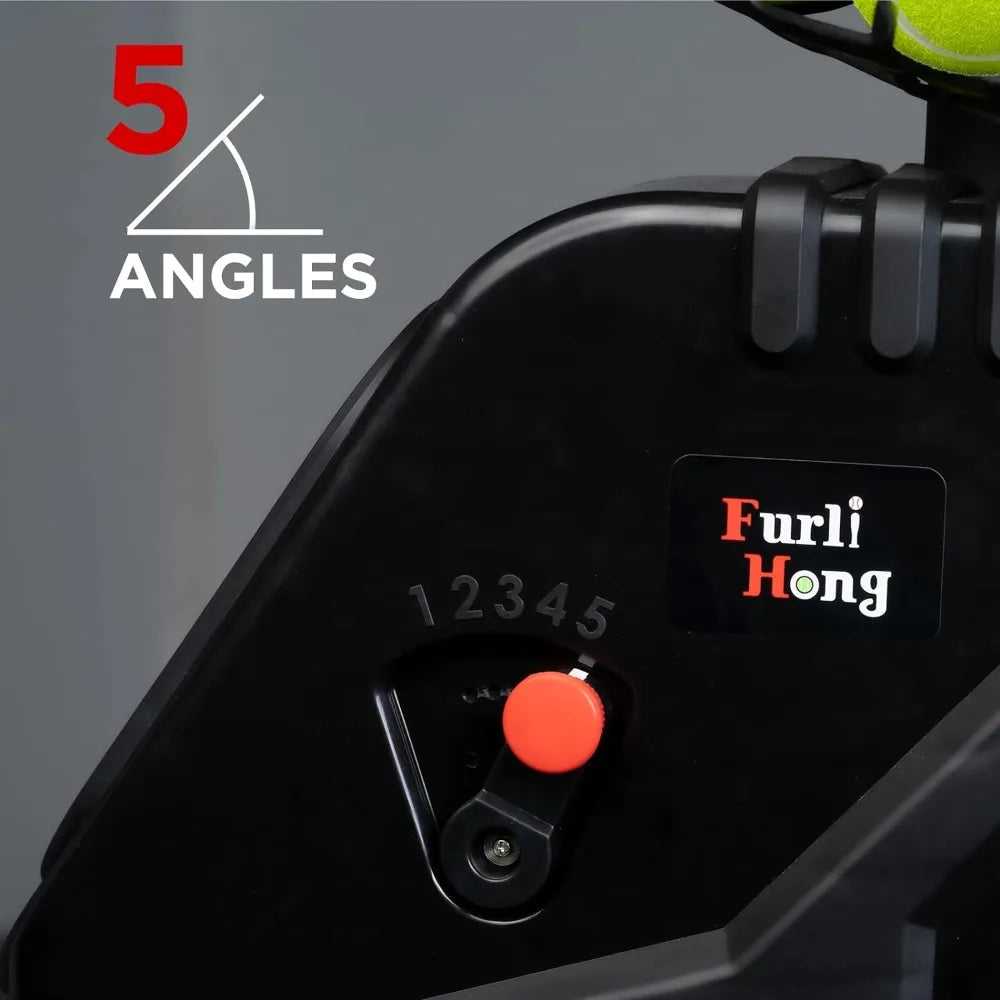 Tennis Ball Machine, Max 30 MPH, Adjustable Launching Angle and Interval