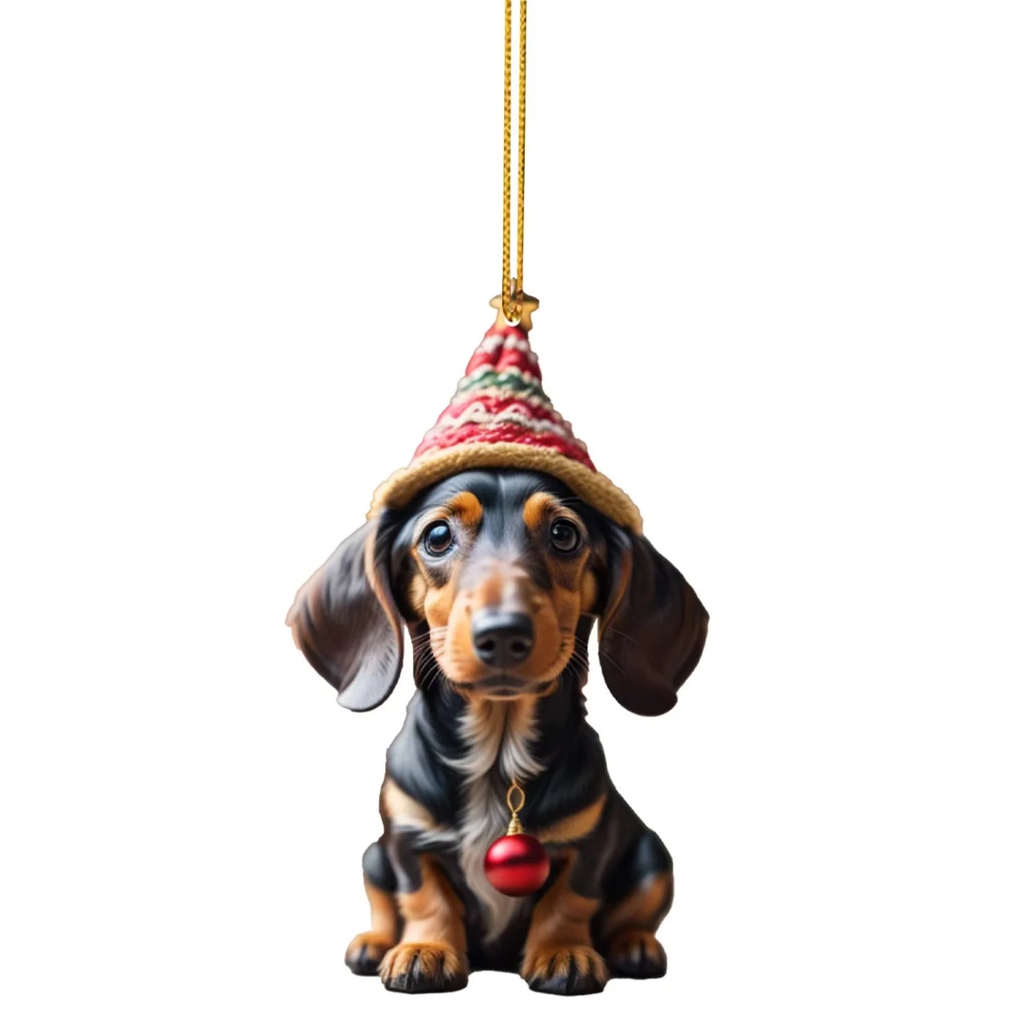 Christmas Tree Decoration Car Interior Dog