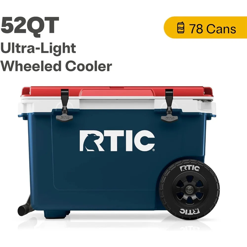 RTIC 52 Quart Ultra-Light Wheeled Hard Cooler
