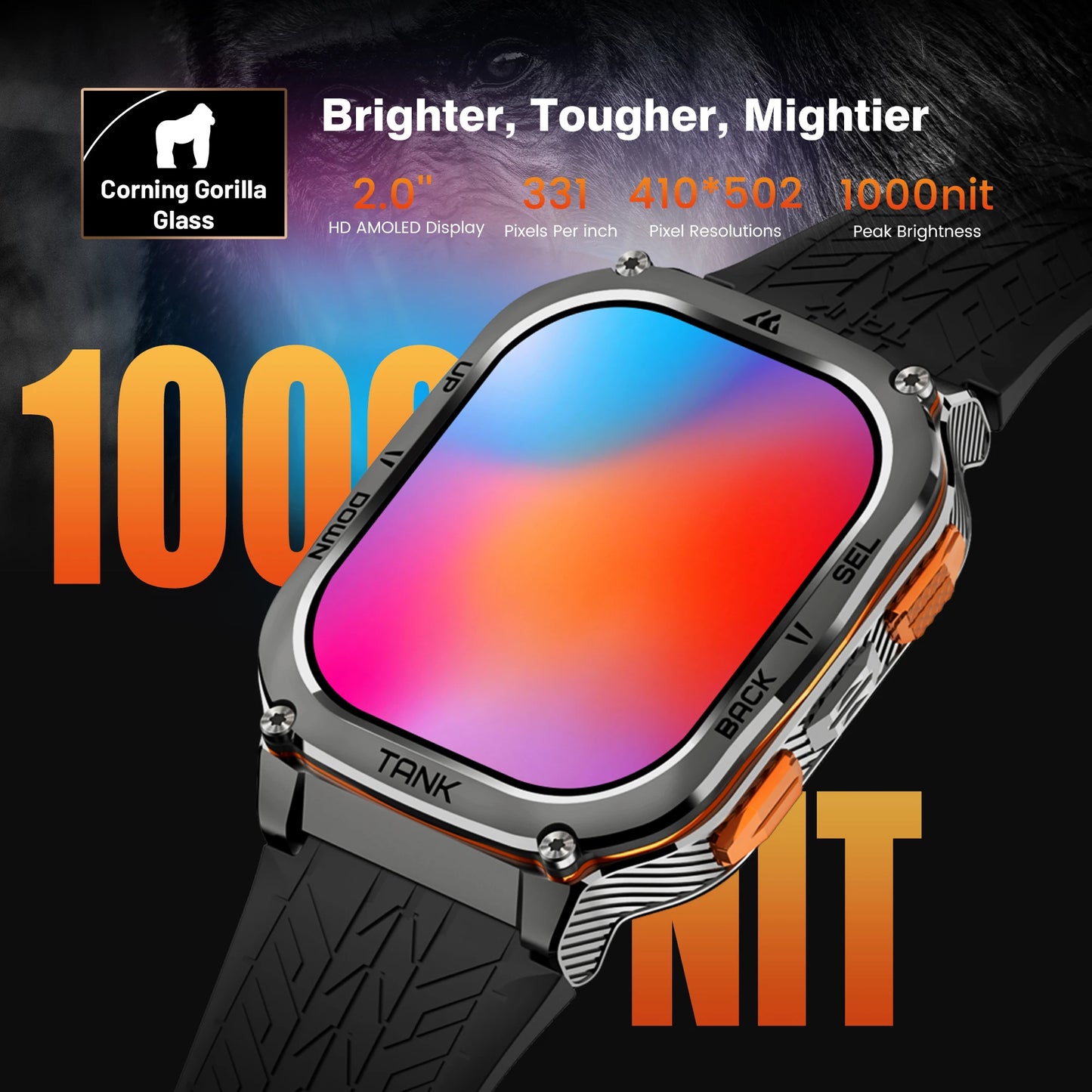 2024 Original KOSPET TANK M3 Ultra GPS Smartwatches For Men Women Smartwatc