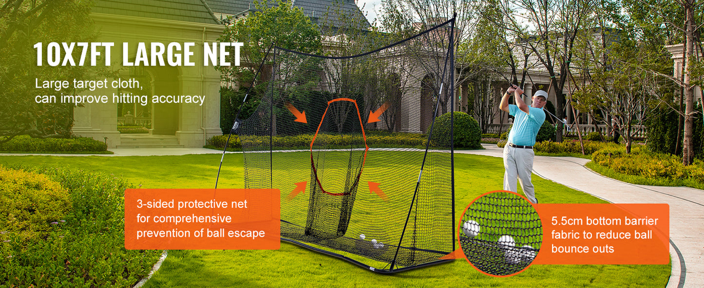 Golf Practice Hitting Net, Huge 10.8x7ft Golf Net,