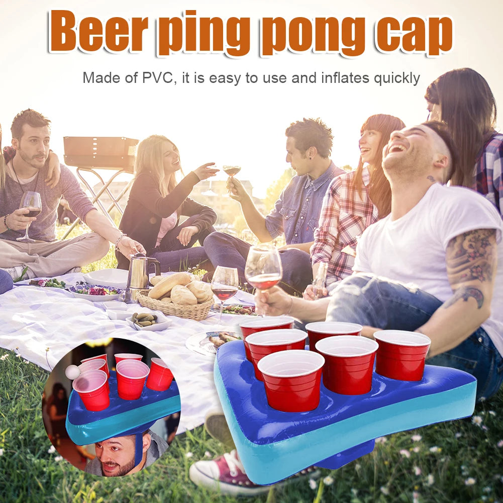 Kids Inflatable Beer Pong Triangle Cap