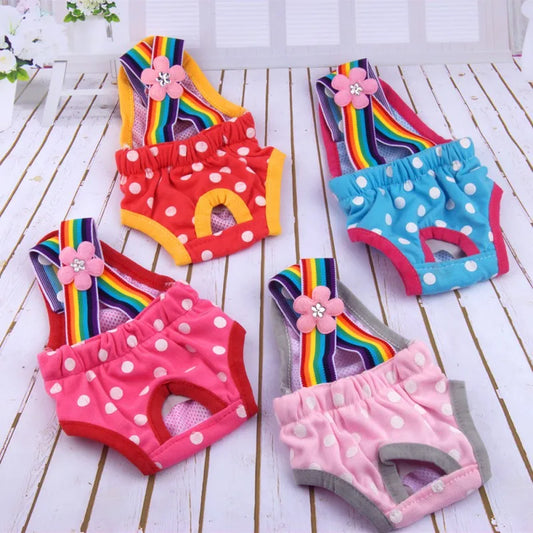 Dots Pet Dog Shorts Diaper Sanitary