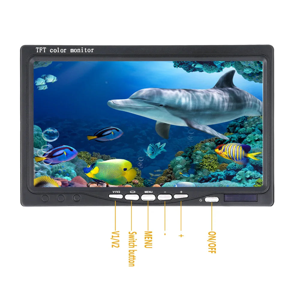7" Inch 30M 1000TVL Fish Finder Underwater Fishing Camera