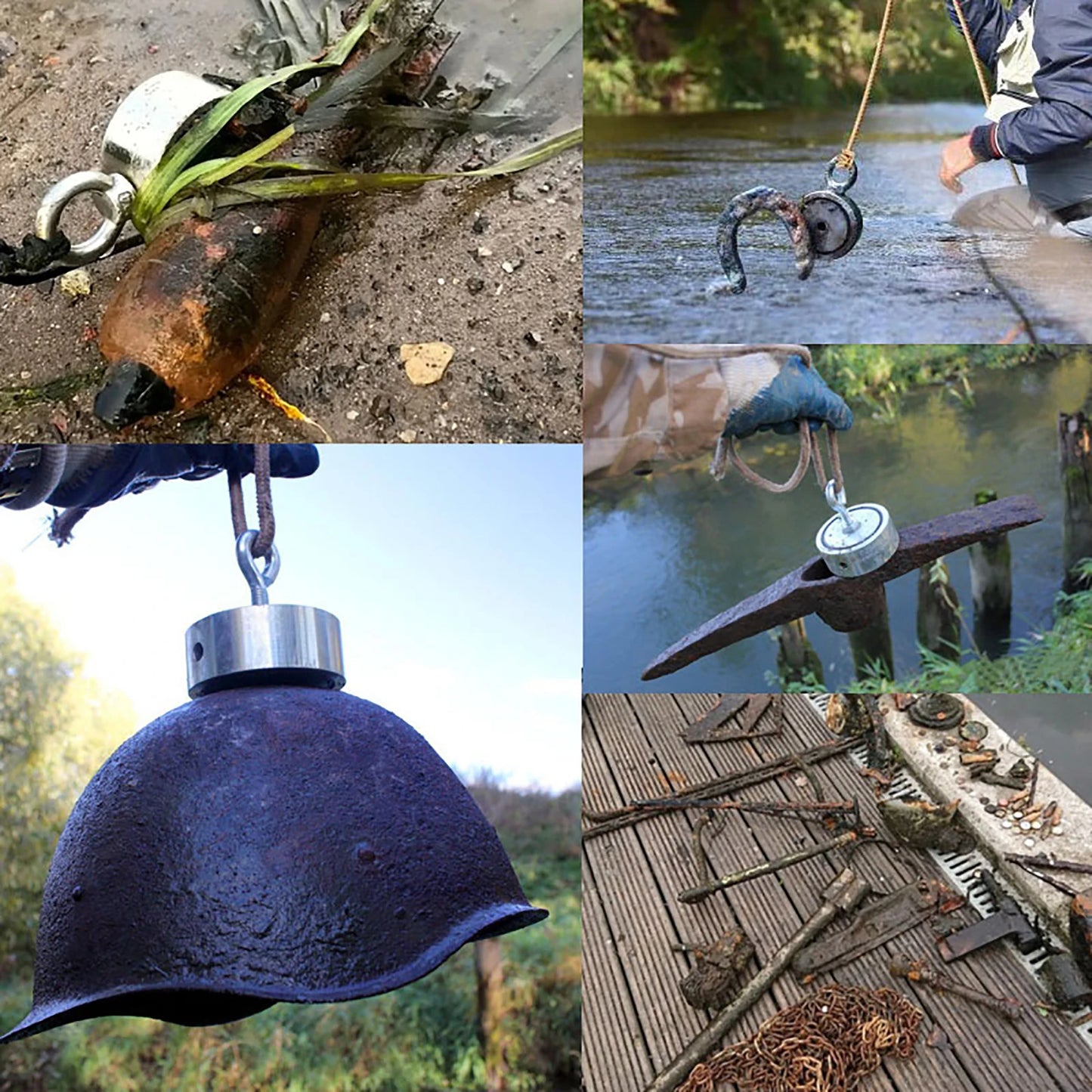 120KGX2 Two Sided Pull Force  Fishing Salvage Magnets