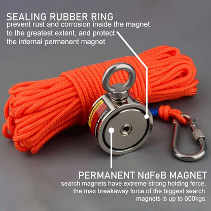 120KGX2 Two Sided Pull Force  Fishing Salvage Magnets